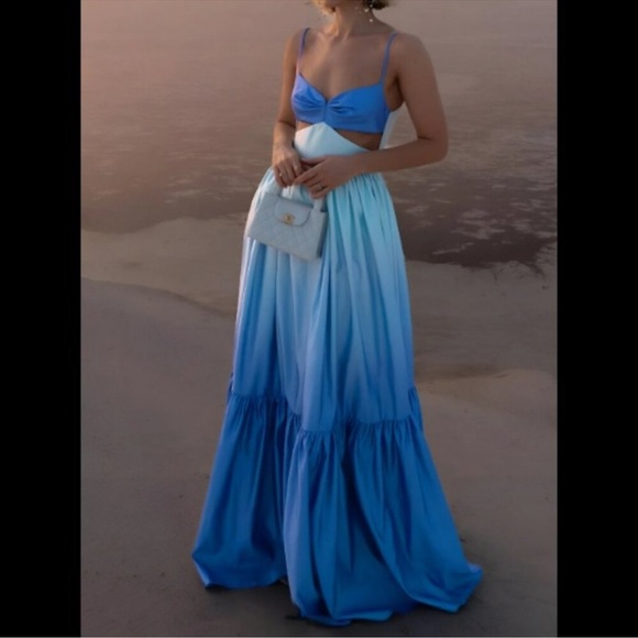 Commense Ombré Maxi Dress Size Large NWT - Picture 2 of 8